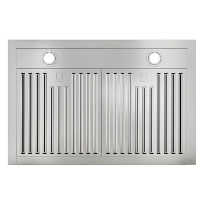 Hotte de cuisine murale 30 pouces, 900 pi³ / min, convertible, fixation murale, 4 vitesses, télécommande silencieuse et panneau tactile avec lumières DEL
