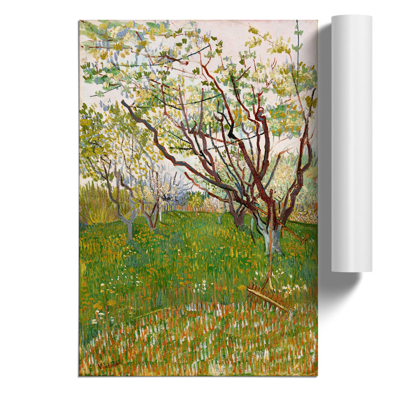 Flowering Orchard by Vincent van Gogh - Frameless Print, 30cm H x 21cm W x 0.1cm D