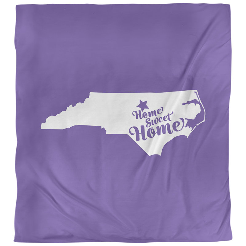 Housse de couette durham de la maison, Housse de couette pour très grand lit, Mauve, Polyester brossé