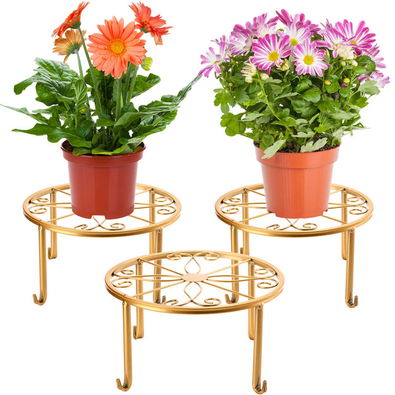 Plant Stand - Set of 4, Gold