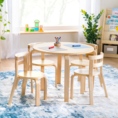 Nordic Table and Chairs Set - Natural