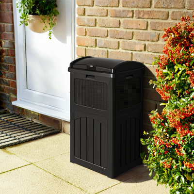 Devoko 33 Gallon Manual Lift Trash Hideaway Container