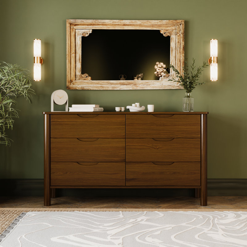 Commode 6 tiroirs Ardin, Noyer