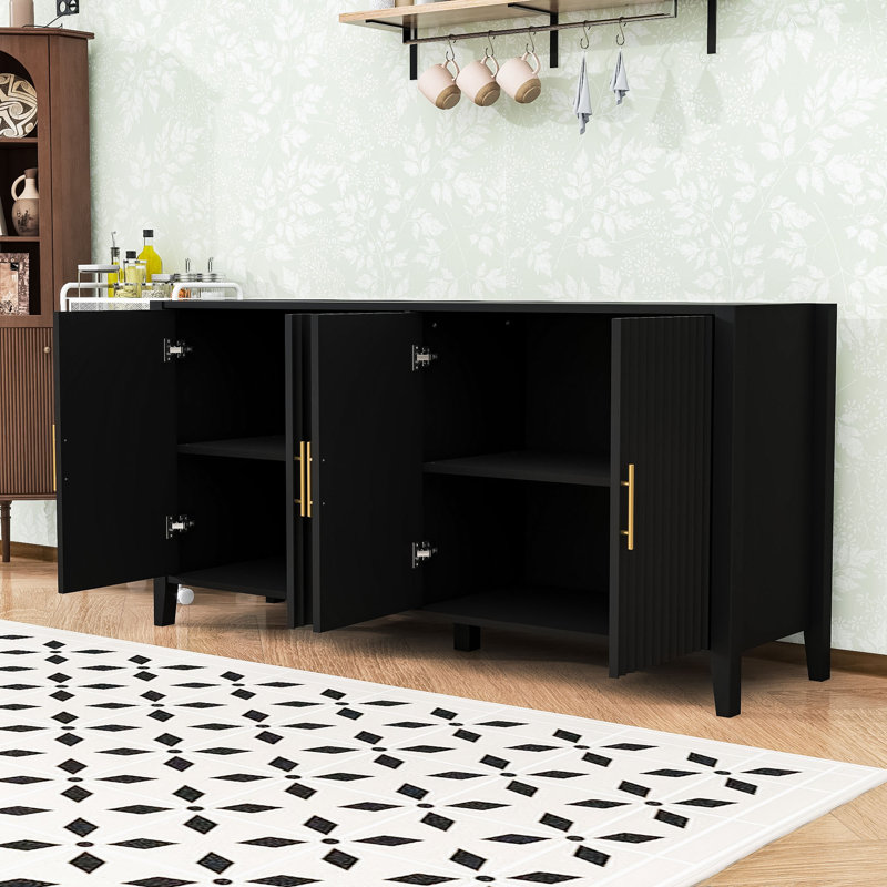 Sideboard with Storage Cabinet and Shelves