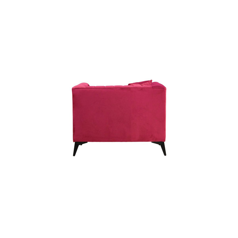 Upholstered Armchair, Red