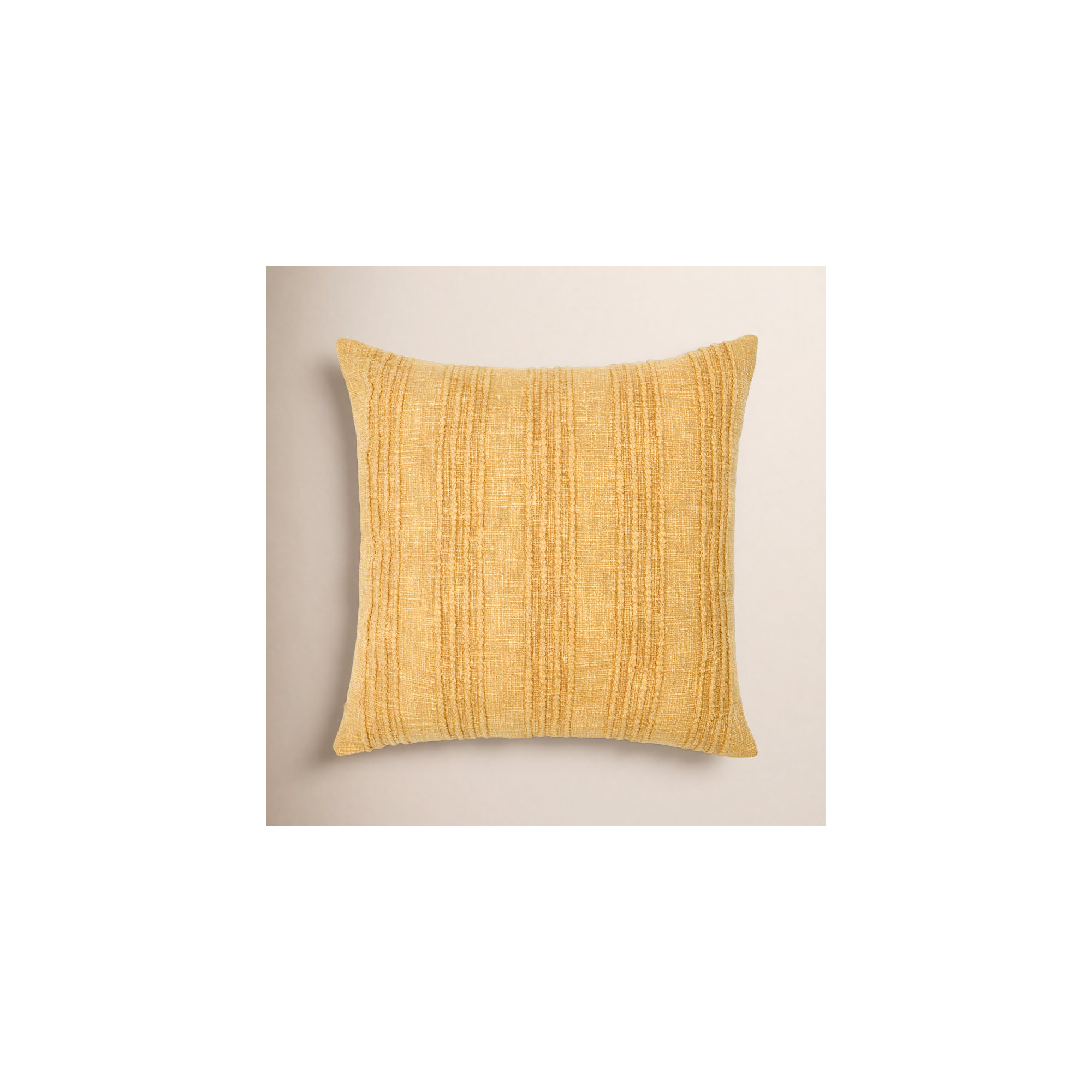 Kara Striped Cotton Throw Pillow, Green Striped