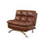 Ensemble de canapé et chaise de futon 2 pièces Karla, pieds chromés, similicuir-109765292