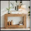 Console canapé, tablette rectangulaire en bois de 47 po, tablette ouverte-126131658