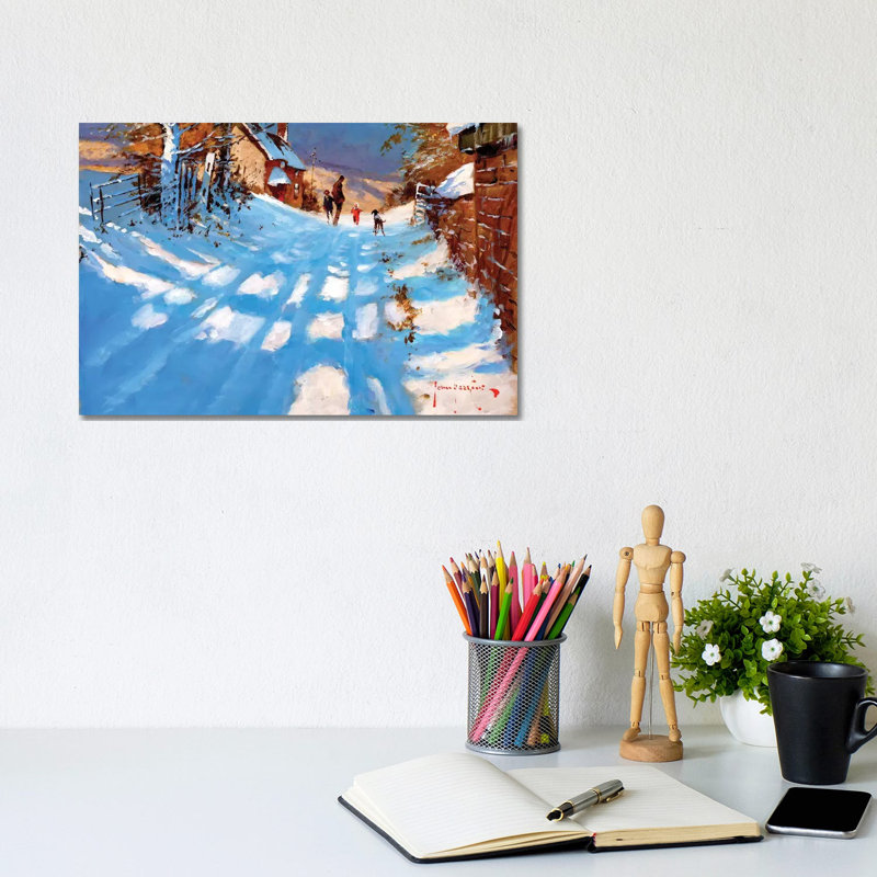 New Boots by John Haskins - Wrapped Canvas Painting, 20.32cm H x 30.48cm W x 1.905cm D
