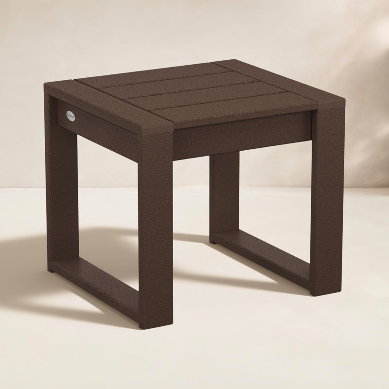 EDGE End Table, 17.5"H x 20"W x 20"L, Dark Brown