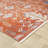 Aldora Ember Red Bloom Power-Loomed Cotton Area Rug-900600454