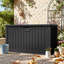 Boîte de rangement de terrasse intérieure verrouillable 230 gallons avec séparateurs amovibles-108191041