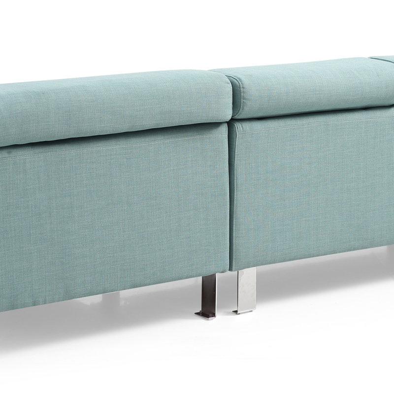 Canapé modulaire longue durée (sans repose-pieds), Tissu sarcelle