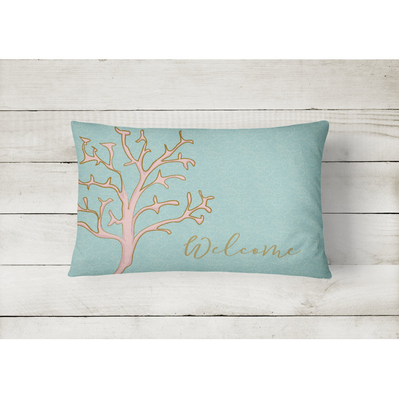  Coussin décoratif intérieur / extérieur Coral Welcome