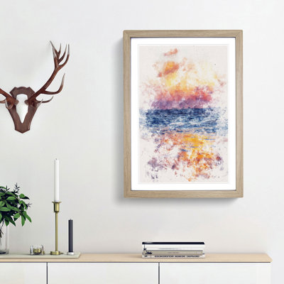 Sea Horizon - Picture Frame Graphic Art Print