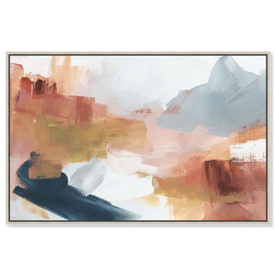«Desert Vista IV», reproduction d'art sur toile par Art Remedy, cadre argenté, 36 x 24