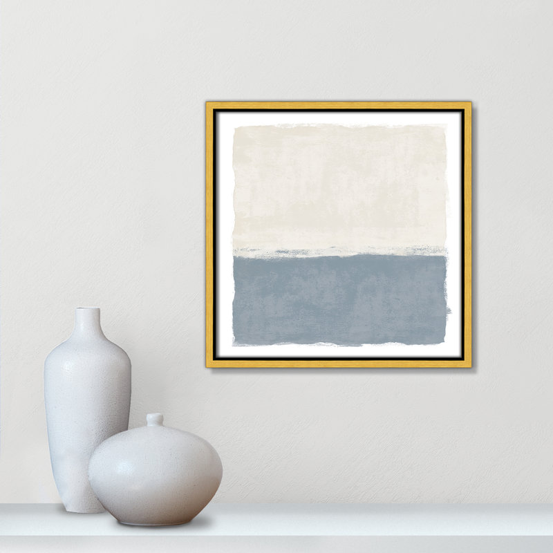 Coastal Dreams II - Reproduction carrée de Vesrion par Natalie Carpentieri, H 13,5 po x l 13,5 po, Doré
