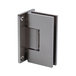 9B8354F56F024C1CA122A83BDA9584C6 Glendale 90 Degree Glass-To-Glass Hinge, Brass Material, Square Profile, Matte Black Finish