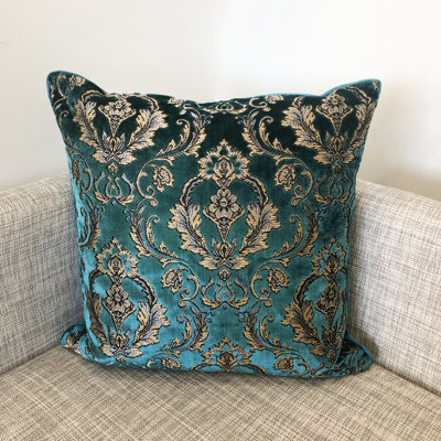 Idalia Damask Feather Throw Pillow