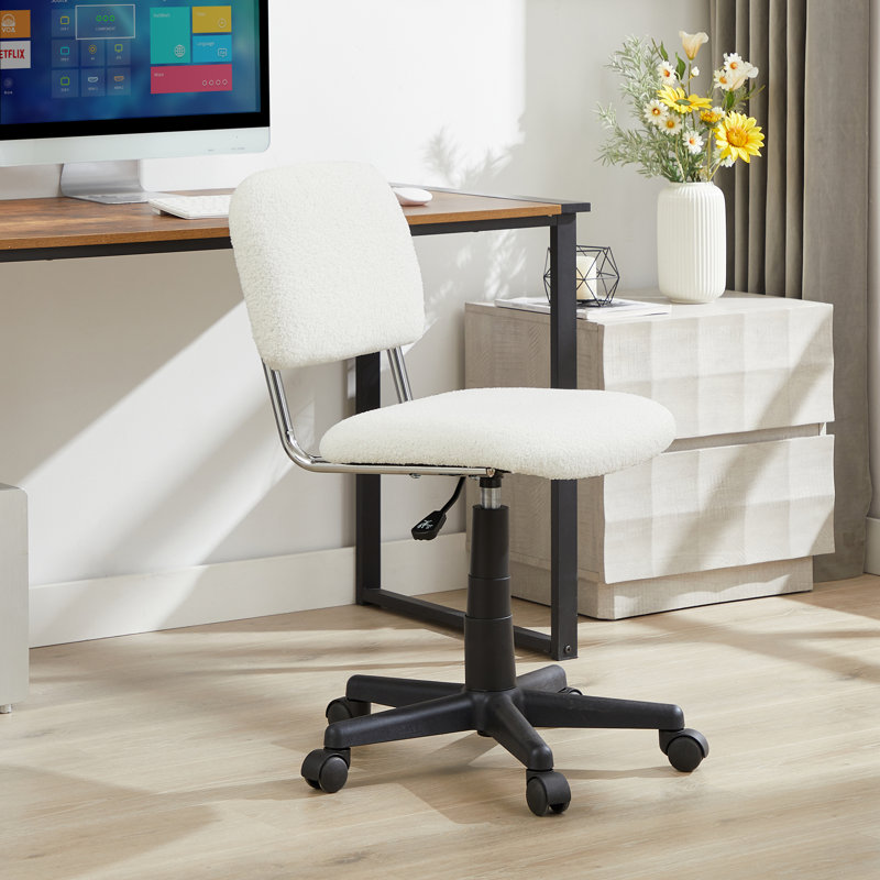 Lazzell Polyester Blend Task Chair, White