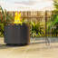 Round Metal Wood Burning Smokeless Fire Pit
