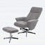 Fauteuil inclinable pivotant avec repose-pieds