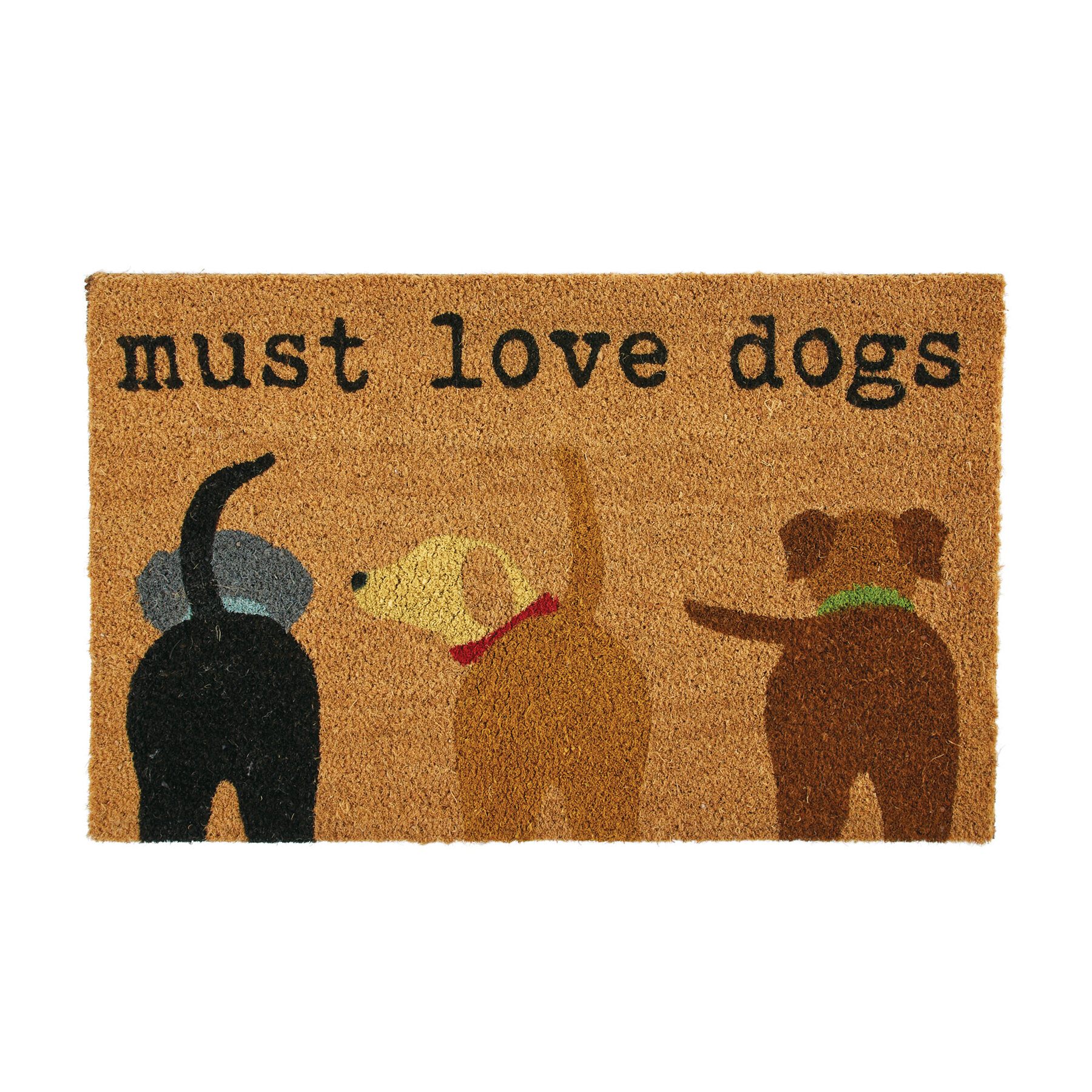 Mud Pie Must Love Dogs Doormat