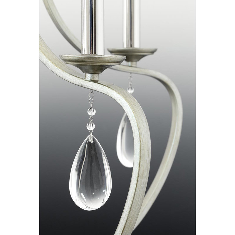 Lustree empire ombré 9 lumières Valeria, Crête argent