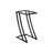 Cannava Accent Table, C-shaped, End, Side, Snack, Living Room, Bedroom, Metal, Tempered Glass-754945548