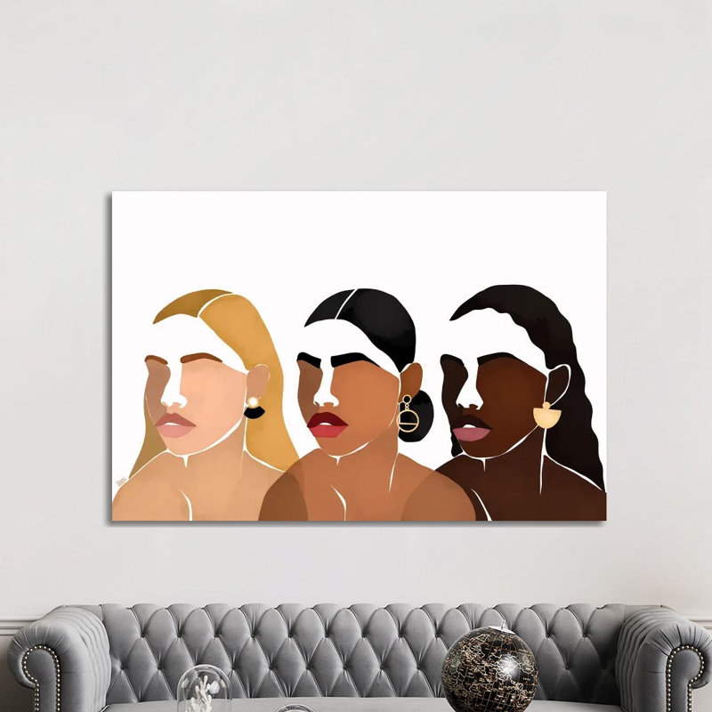 Sisters III by Bria Nicole - Print on Canvas, Wrapped Canvas, 66.04 cm H x 45.72 cm W x 3.175 cm D