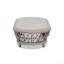 Everly 43.5" Oval Woven Patio Coffee Table Light Beige Olefin