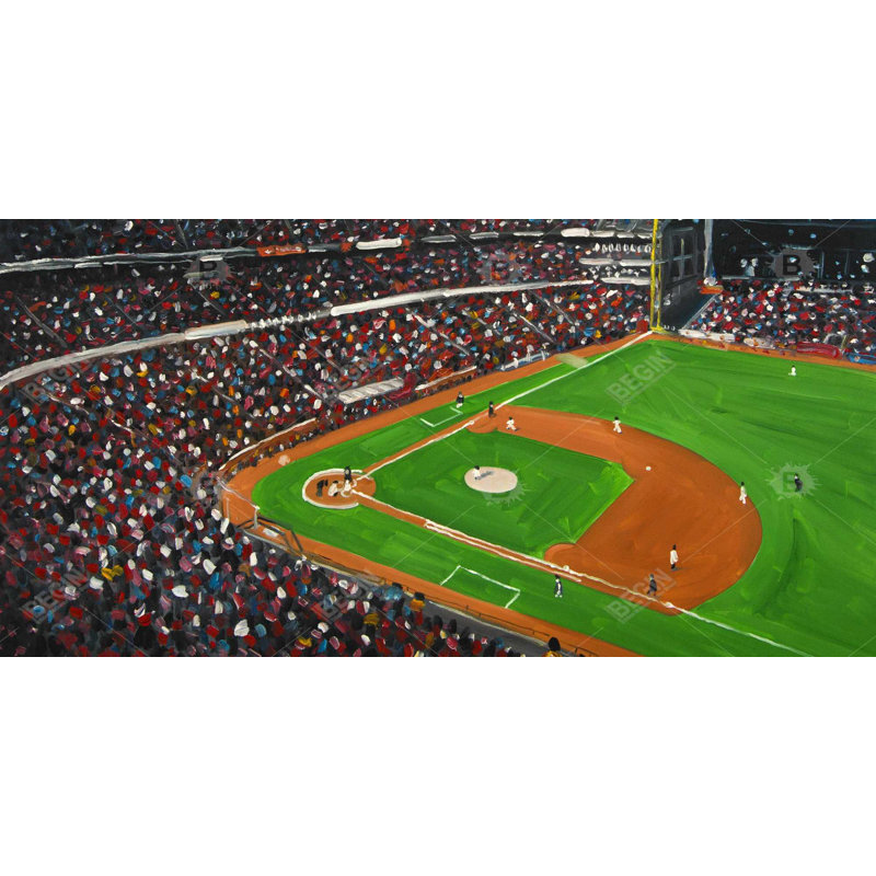 Baseball game - 15.75"x31.50" Desk mat