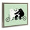 «Bear Bear Trio on Bicycle», art mural sur toile flottante, design par Andy Westface
