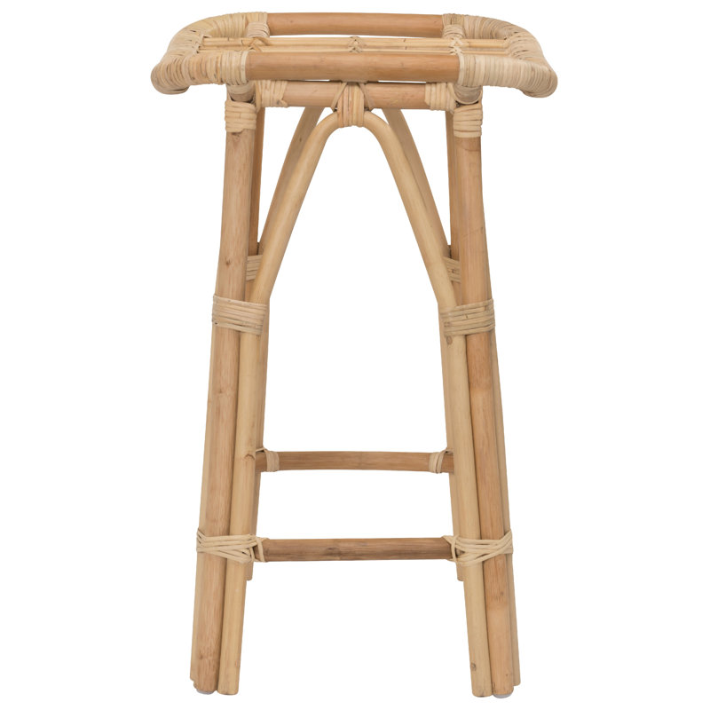 Salsa Rattan Stool, Counter Stool (28.3" Seat Height), Natural