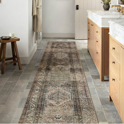 Tapis oriental argile / sauge Billie
