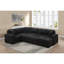 Ensemble de canapé-lit modulaire convertible 4 pièces avec rangement et méridienne coulissante Onyx