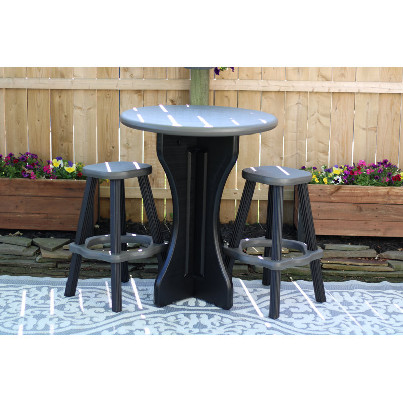 Ensemble bistro Narbir, Gris / noir