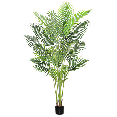 Faux palmier Areca dans un pot noir