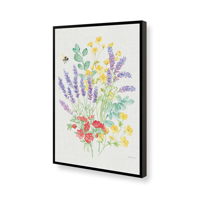 «Fresh Floral III» par Beth Grove, reproduction d'art, Noir, H 16 pi x l 12 pi