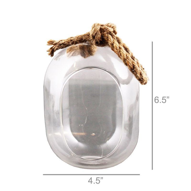 Glass Terrarium, 7.75" H x 2.25" W x 2.25" D