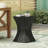 Outdoor Side Table,Wave Design End Table,Decorative Accent Table,Lightweight Concrete Patio Garden Stool Table For Patio Balcony Beach Pool Side