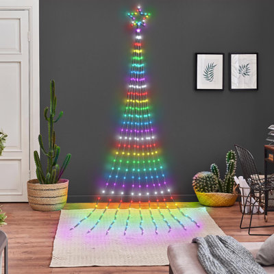 The Holiday Aisle LED Multi RGB Shooting Star 12 ft. Yard Decor