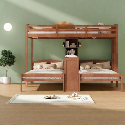 Lits multifonctionnels en bois peu encombrants avec bureau et rangement réglable