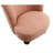 Contemporary Pink Accent Chair With Rounded Silhouette, Boucle Upholstery, And Solid Wood Construction For Living Rooms Areas