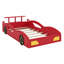Lit de voiture de course, lit plateforme en forme de voiture avec roulettes-1954300171