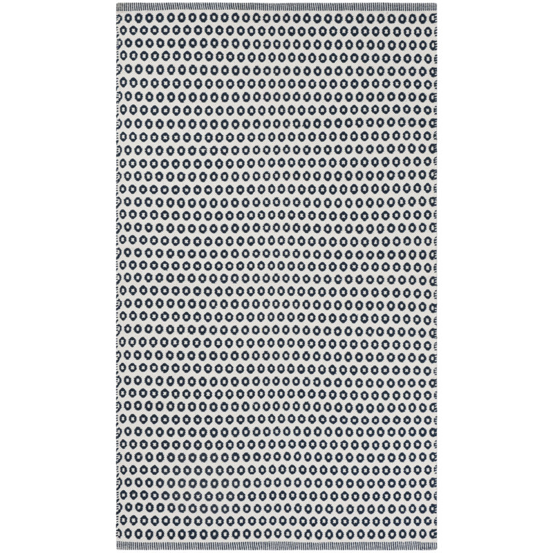 Tapis en coton tissé à la main Orwell, Rectangulaire 3 pi x 5 pi