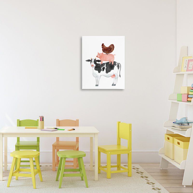 «Farm Animal Stack Whimsy», conception par Kim Allen, H 20 po x l 16 po