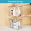 Ensemble de 4 tiroirs de rangement empilables transparents, bacs de rangement en plastique de 9,7 po de hauteur pour les soins de la peau, fournitures de salle de bain, idéal pour l'armoire, le lavabo, le meuble-lavabo, la cuisine, le garde-manger