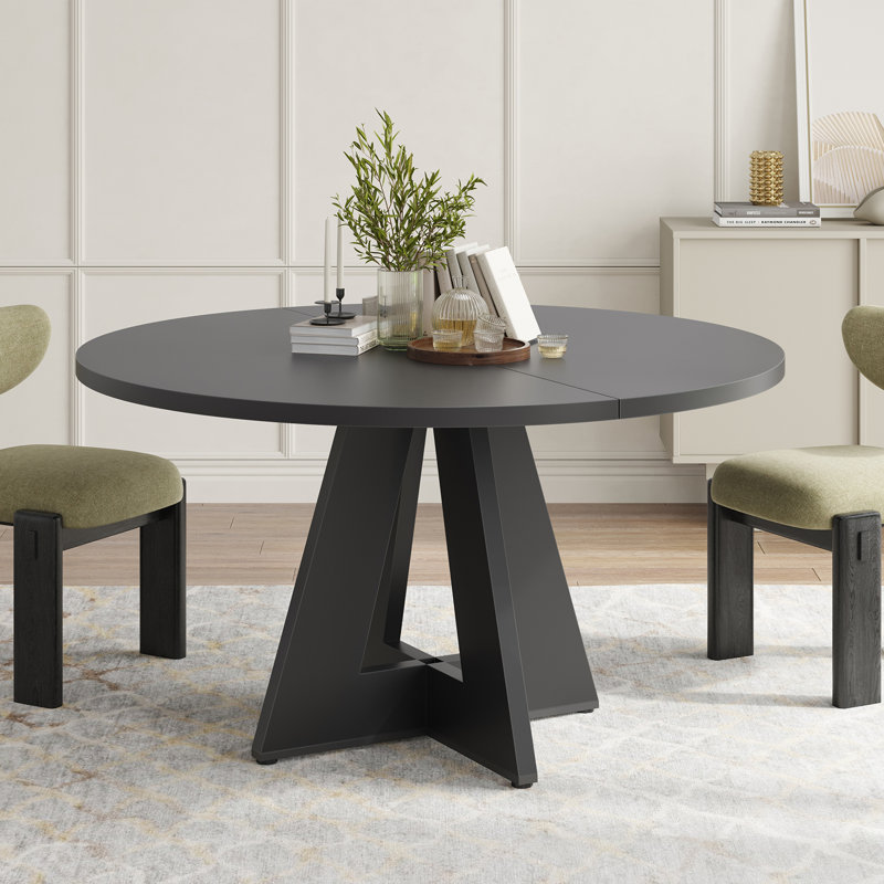 Round Dining Table, Black