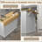 Rolling Kitchen Island With Drop Leaf Wood Breakfast Bar, Farmhouse Kitchen Cart With 2 Drawers, Adjustable Shelves For Dining Room